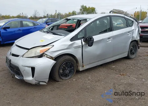 2013 Toyota Prius Two из США, поврежденный, VIN JTDKN3DUXD0341808